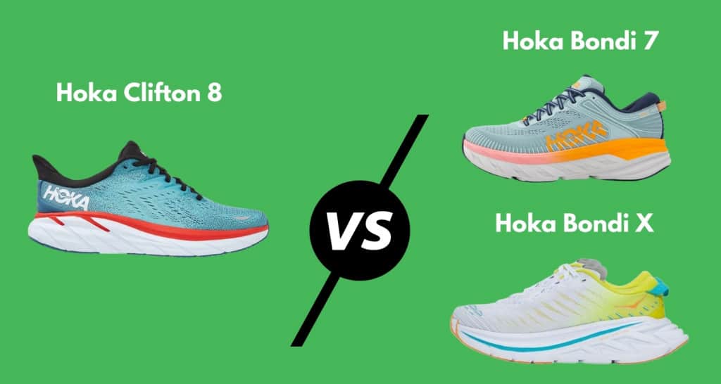 Hoka Clifton vs Bondi road shoes