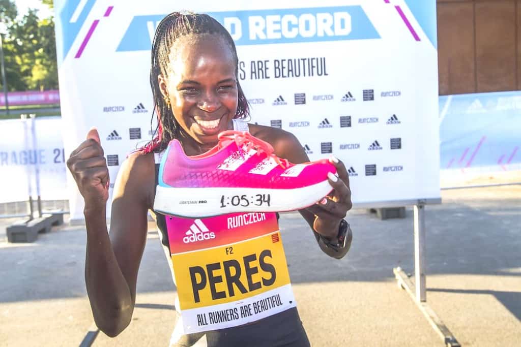 Peres Jepchirchir Adios Pro world half marathon record