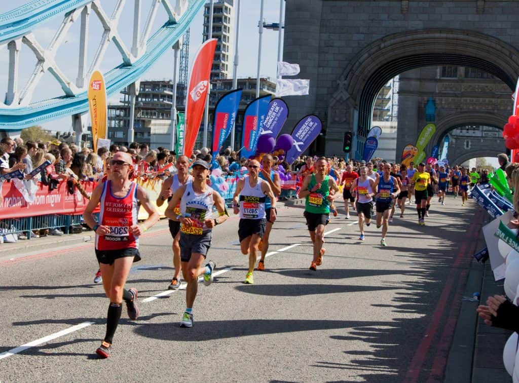 Marathoner run at the London Marathons
