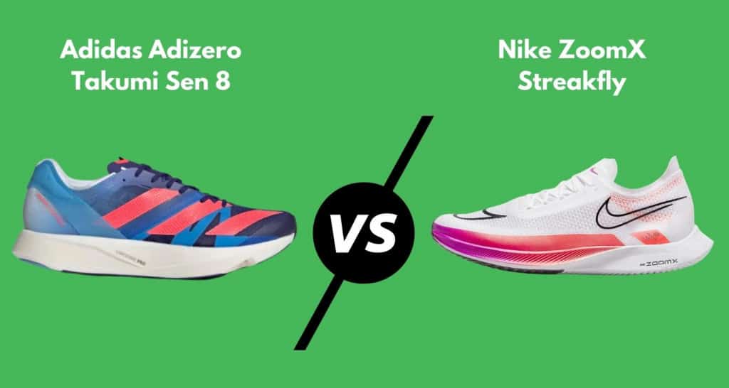 Adidas Adizero Takumi Sen 8 vs. Nike ZoomX Streakfly