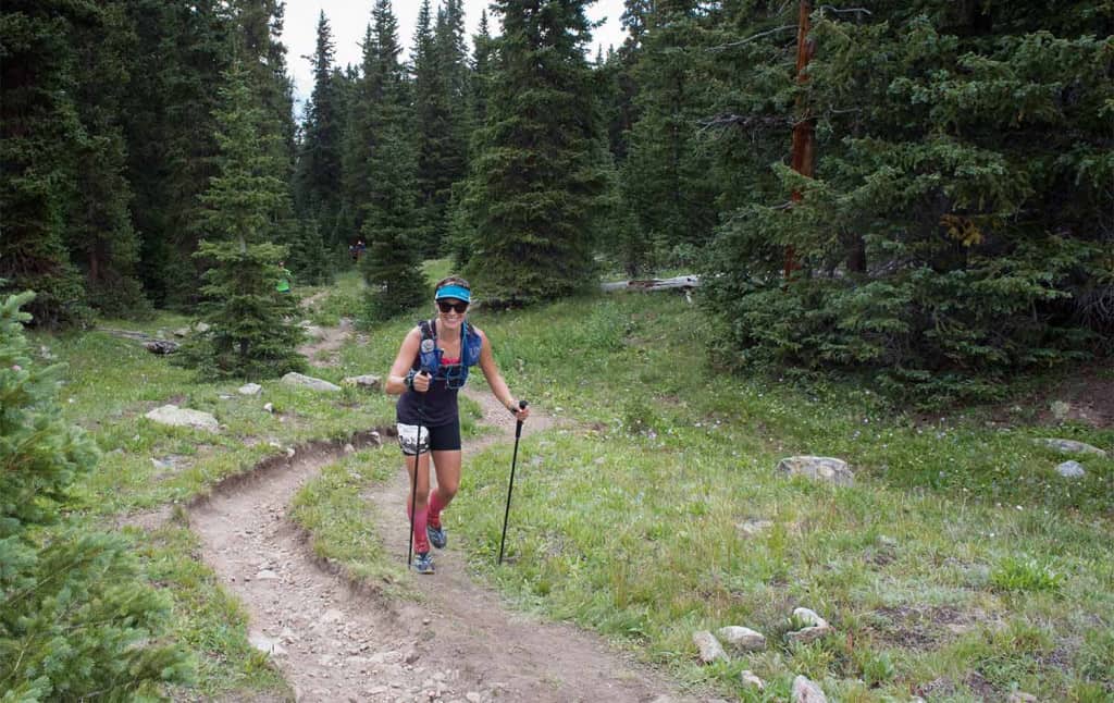 Ultramarathon female runner in Colorado