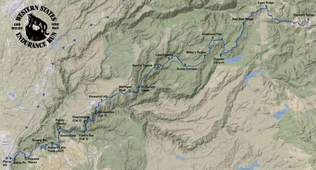 official trail map Western Endurance