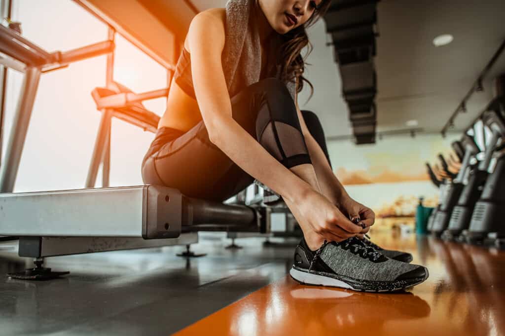running on a treadmill means exercising inside