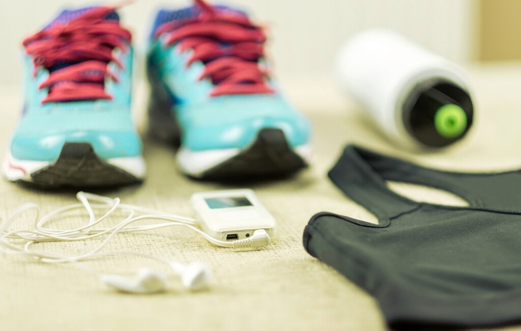 fitness clothes and equipment