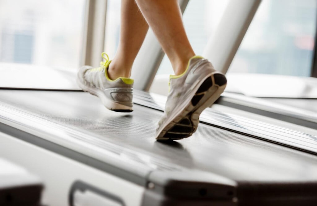 incline running on treadmill