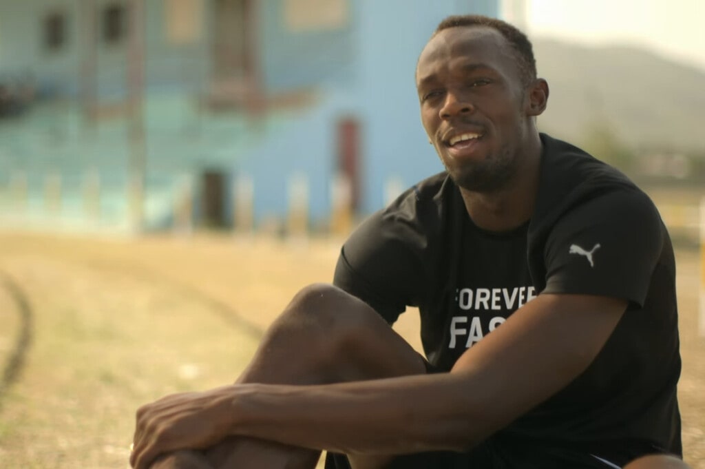 Usain Bolt in I Am Bolt documentary