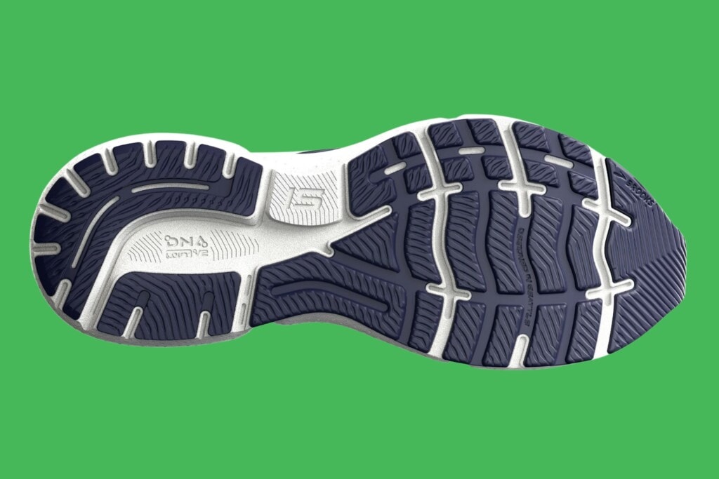 Brooks Ghost 15 rubber outsole, durable for daily training and long distances
