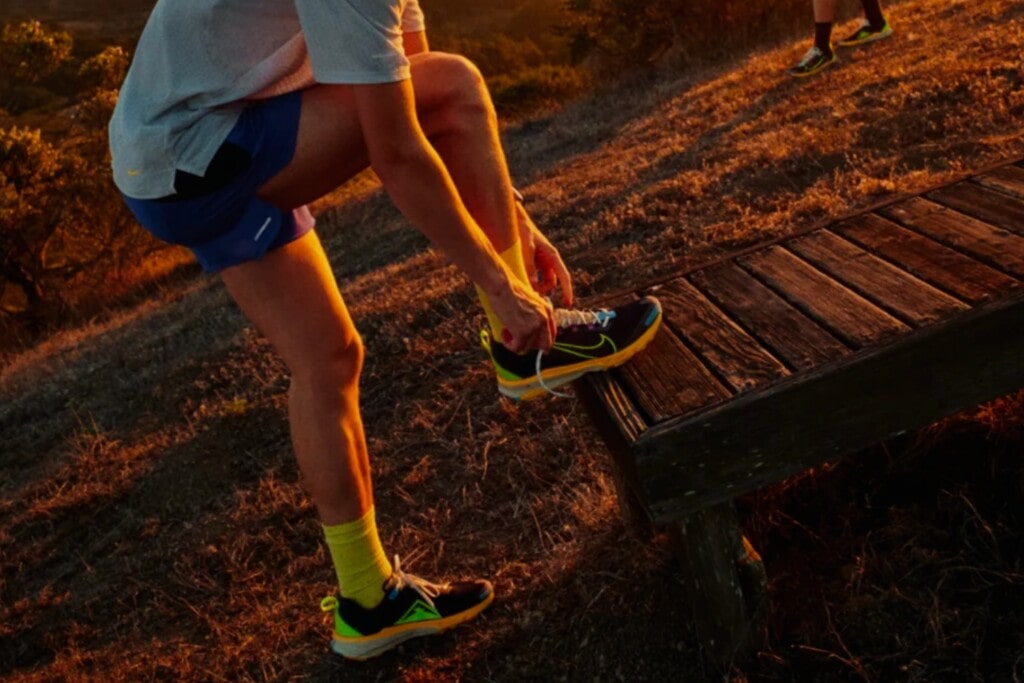 trail runner wearing the Kigers 9
