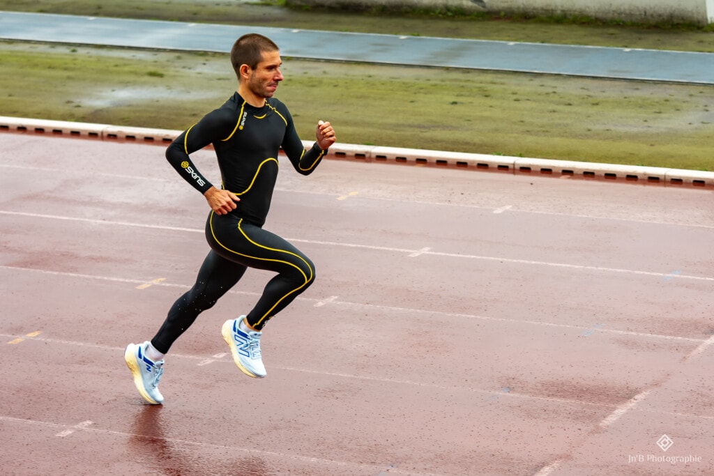 Julien Guyod testing running shoes