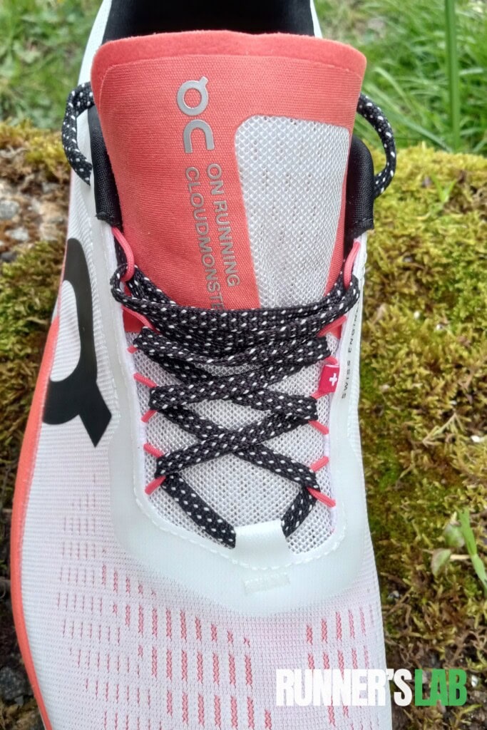 On Cloudmonster 2 gusseted tongue