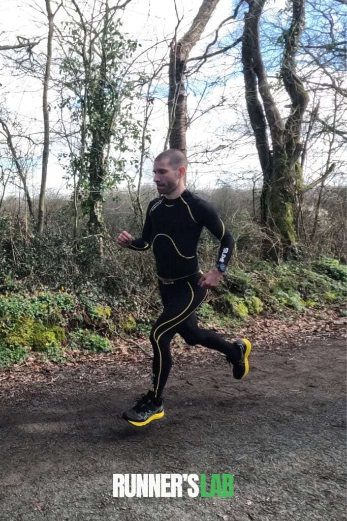 runner wearing Gel Sonoma 7 Asics 