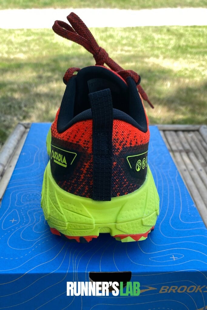 Brooks Cascadia 18 heel