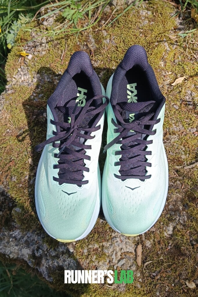 Hoka Clifton 10 technical mesh upper