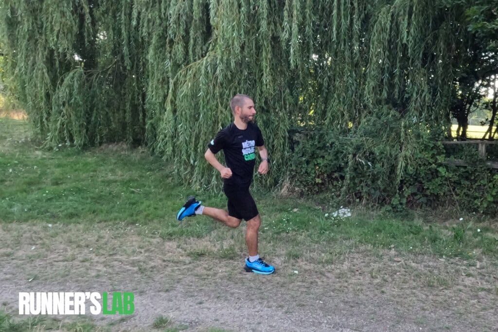 Julien Guyod testing the Hoka Mafate 5