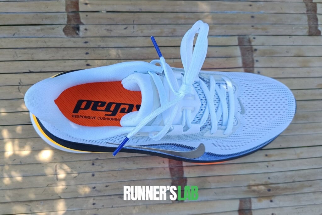 Nike Pegasus 42 tige mesh technique