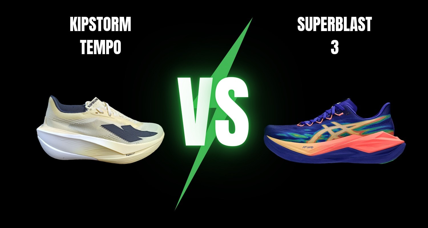 Kiprun Kipstorm Tempo vs Asics Superblast 3