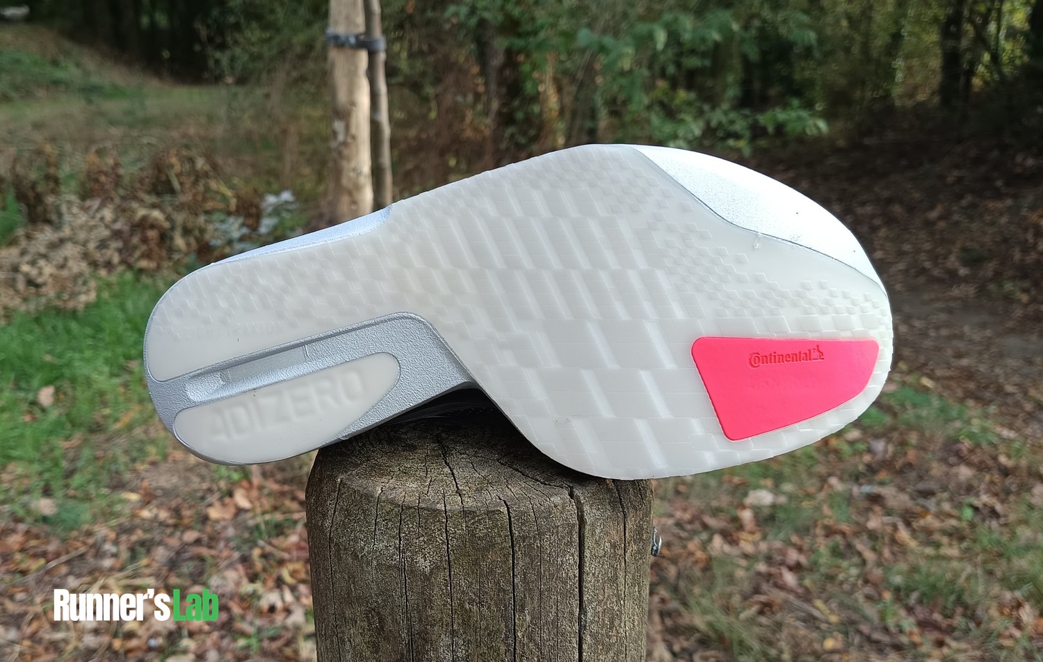 Lighttraxion outsole and Continental rubber of the Adidas Adios Pro 5