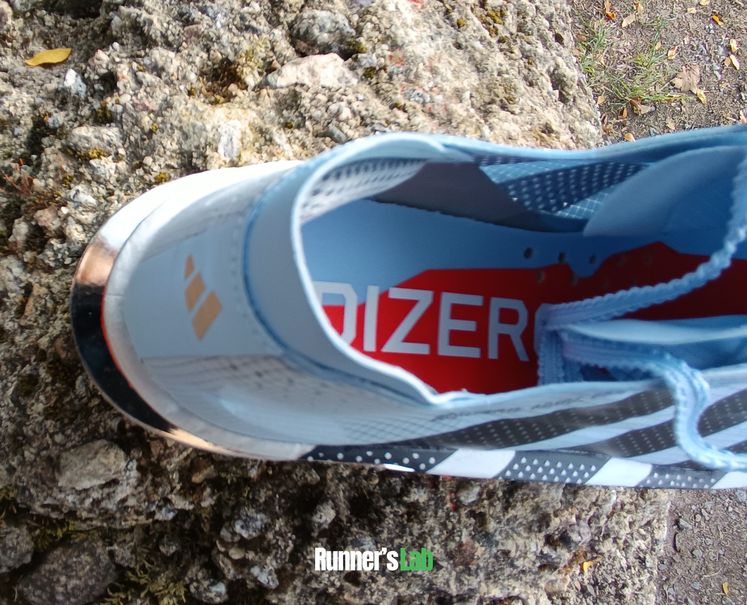Inside the Adidas Adios Pro 5 with the tongue and the insole