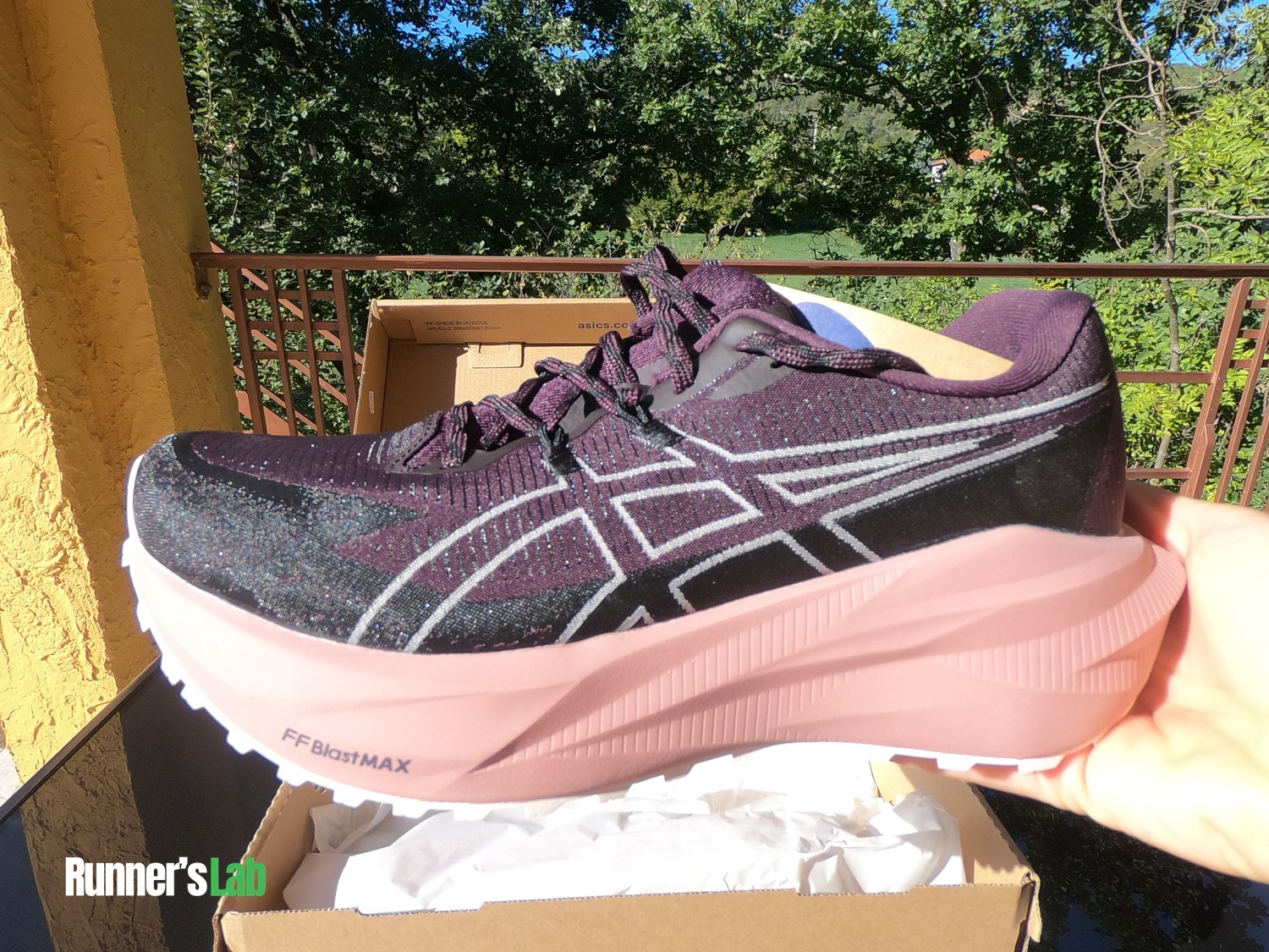 FF Blast Max midsole of the Asics Blazeblast
