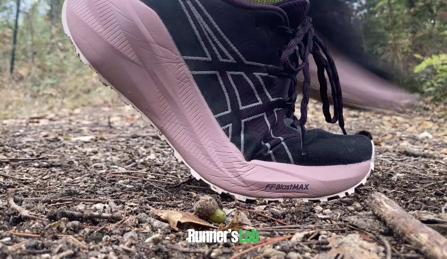 Forefoot push-off in the Asics Blazeblast